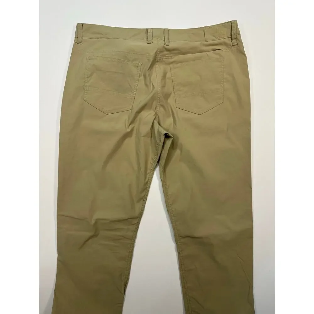 The North Face Khaki Weatherproof Nylon Stretch Pants Size 30 Long